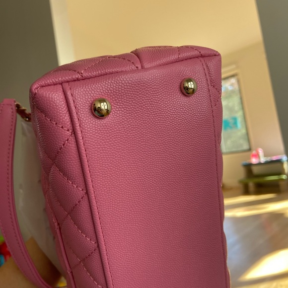 SOLD Chanel Coco Handle Bag in Pink - Picture 7 of 8
